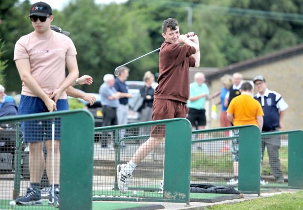 Bradford Telegraph and Argus: Action from the session with the Disabled Golf Association at Calverley Golf Club. 